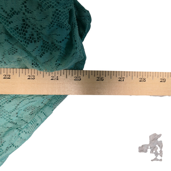 Wet Seal Sheer Blouse Womens Large Green Dolman Sleeves Lightweight Beachy - Picture 6 of 11